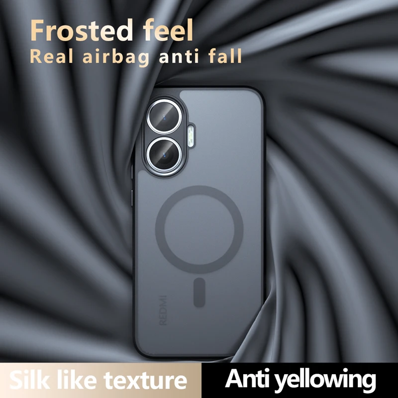 For Xiaomi POCO F7 Case Shockproof Magnetic Matte PC+TPU Anti-fingerprint Translucent Cover for Redmi Turbo4 Pro
For Xiaomi POCO F7 Case Shockproof Magnetic Matte PC+TPU Anti-fingerprint Translucent Cover for Redmi Turbo4 Pro