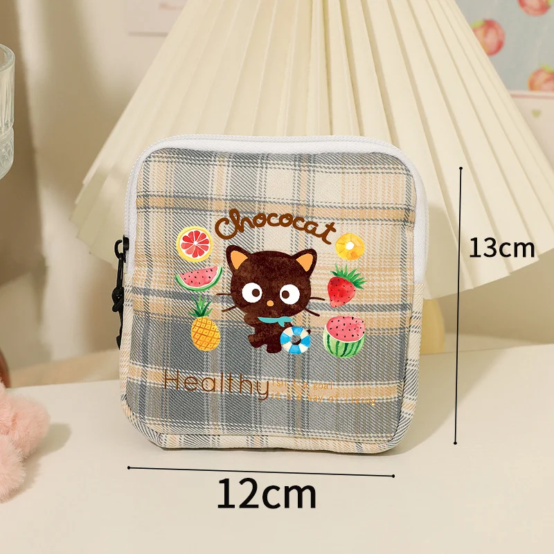 Sanrio Chococat Women Tampon Storage Bag Girl Sanitary Pad Pouch Napkin Cosmetic Bags Cute Mini Makeup Pouch Small Coin Purses
Sanrio Chococat Women Tampon Storage Bag Girl Sanitary Pad Pouch Napkin Cosmetic Bags Cute Mini Makeup Pouch Small Coin Purses