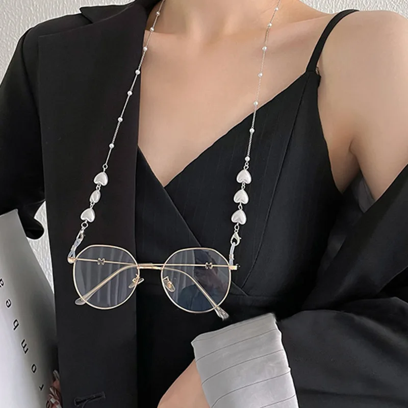 Love Beads Chain Imitation Pearl Pendant Sunglasses Chain Straps Splicing Glasses Hanging Rope Holder Cord Lanyard Accessories
Love Beads Chain Imitation Pearl Pendant Sunglasses Chain Straps Splicing Glasses Hanging Rope Holder Cord Lanyard Accessories
