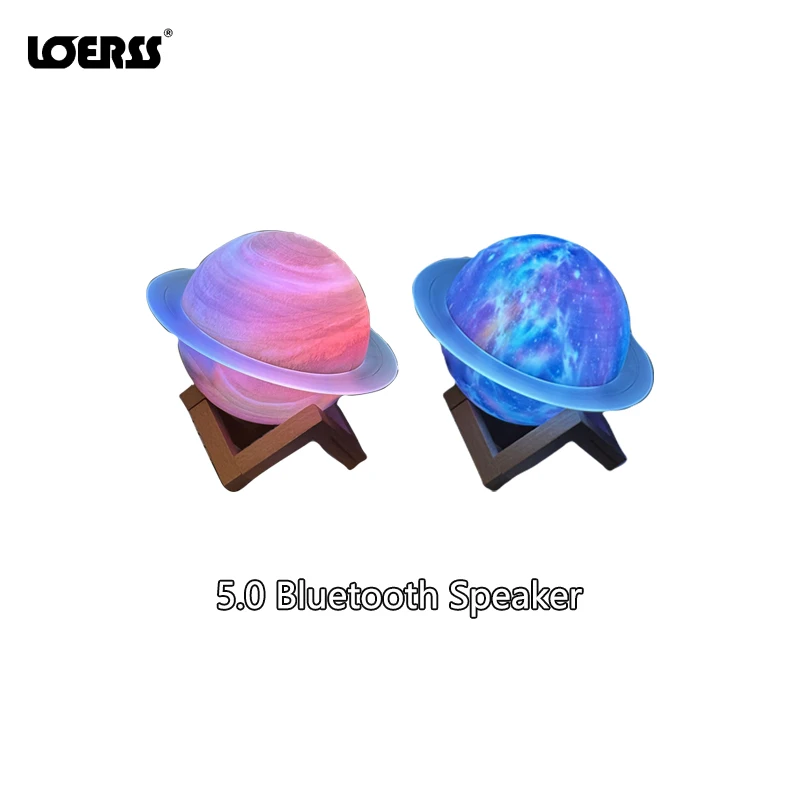 LOERSS Bluetooth 5.0 Speaker Saturn Ring Fantasy Subwoofer 3D Hifi Stero Desktop Home Wireless Radio Speaker with Bracket USB TF
LOERSS Bluetooth 5.0 Speaker Saturn Ring Fantasy Subwoofer 3D Hifi Stero Desktop Home Wireless Radio Speaker with Bracket USB TF