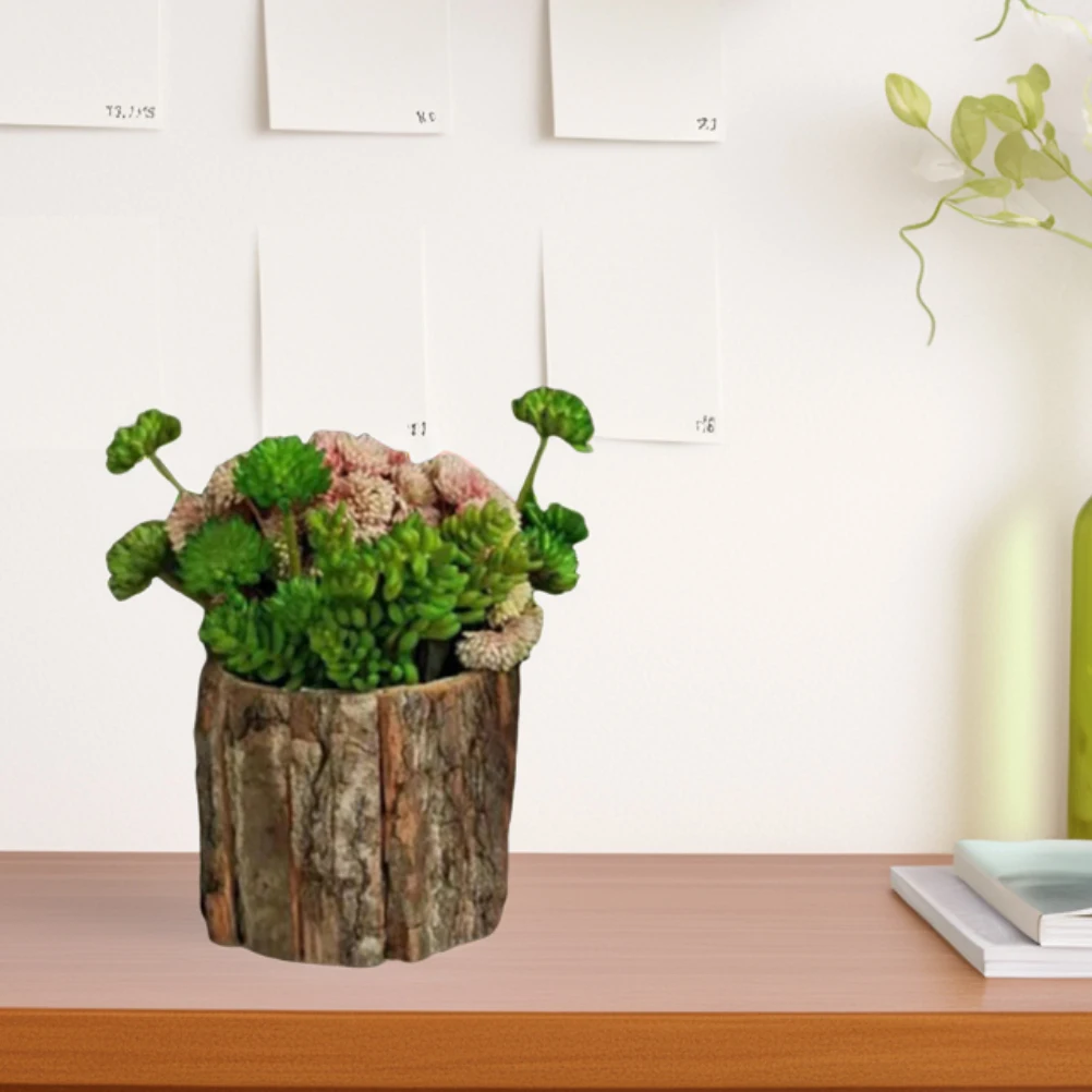 Bark Flower Bucket Tree Stumps Driftwood Planter Barrel Outdoor Pot Vase Rustic Style Creative Design Reliable 
Bark Flower Bucket Tree Stumps Driftwood Planter Barrel Outdoor Pot Vase Rustic Style Creative Design Reliable