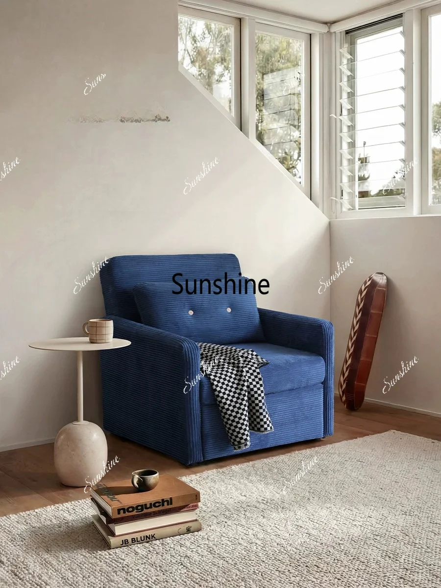 Nordic fabric corduroy single retractable sofa bed small apartment
Nordic fabric corduroy single retractable sofa bed small apartment