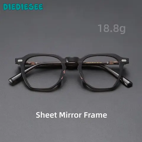 DIEDIESEE High-quality Sheet Metal And Titanium Eyeglass Frame Classic Retro Anti Blue Light Tortoiseshell Eyeglass Frame T23016