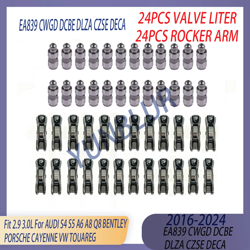 24x Valve Lifter 24x Rocker Arm Kit Fit 2.9 3.0 L T EA839 DCBE For 16-24 AUDI S4 S5 A6 A8 Q8 BENTLEY PORSCHE CAYENNE VW TOUAREG
24x Valve Lifter 24x Rocker Arm Kit Fit 2.9 3.0 L T EA839 DCBE For 16-24 AUDI S4 S5 A6 A8 Q8 BENTLEY PORSCHE CAYENNE VW TOUAREG