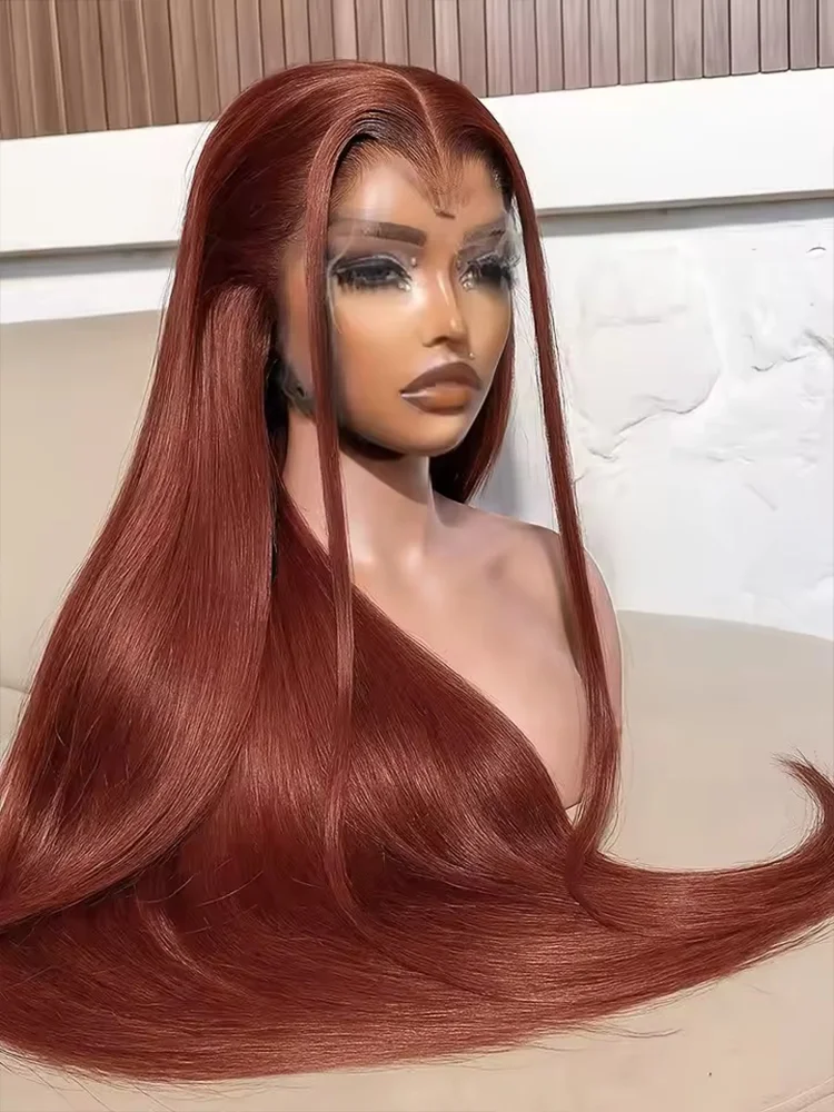 30 Inch Reddish Brown Straight Wigs 13X4 Hd Lace Human Hair Wig Pre Plucked Colored Lace Frontal Wigs Brazilian 100% Human Wig
30 Inch Reddish Brown Straight Wigs 13X4 Hd Lace Human Hair Wig Pre Plucked Colored Lace Frontal Wigs Brazilian 100% Human Wig