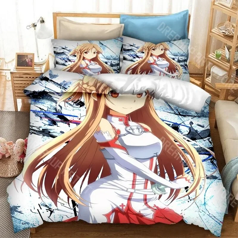Комплект постельного белья Yuuki Asuna Anime SAO с 3D принтом, пододеяльник, пододеяльник, наволочка, королева, двойной размер для мальчиков и девочек
Комплект постельного белья Yuuki Asuna Anime SAO с 3D принтом, пододеяльник, пододеяльник, наволочка, королева, двойной размер для мальчиков и девочек