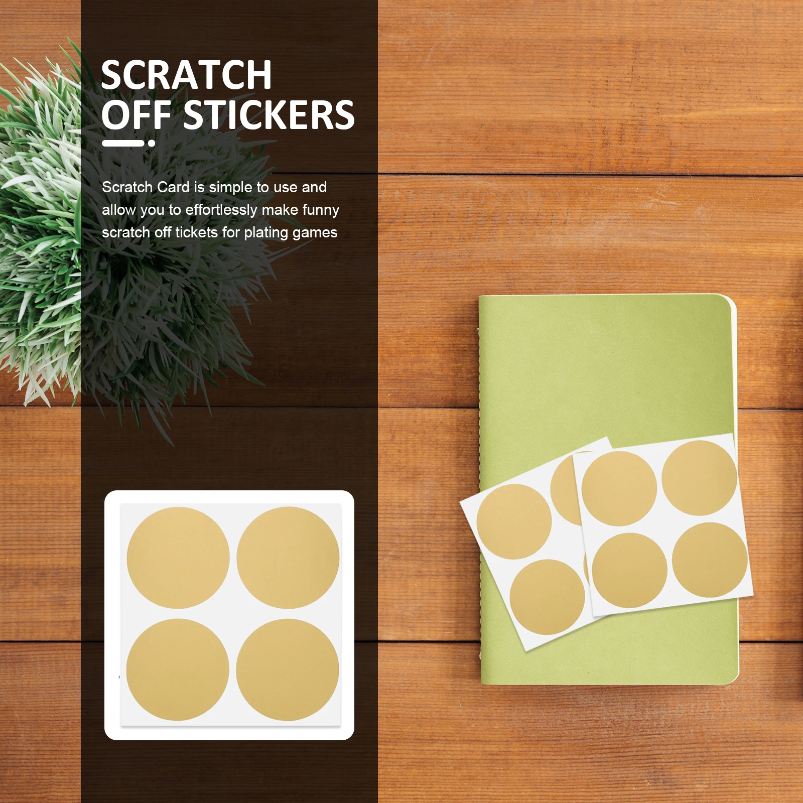50pcs Scratch Film Sticker Round Labels Adhesive Stickers for Cards Decor Games Props Lottery Tickets Scratch Off
50pcs Scratch Film Sticker Round Labels Adhesive Stickers for Cards Decor Games Props Lottery Tickets Scratch Off
