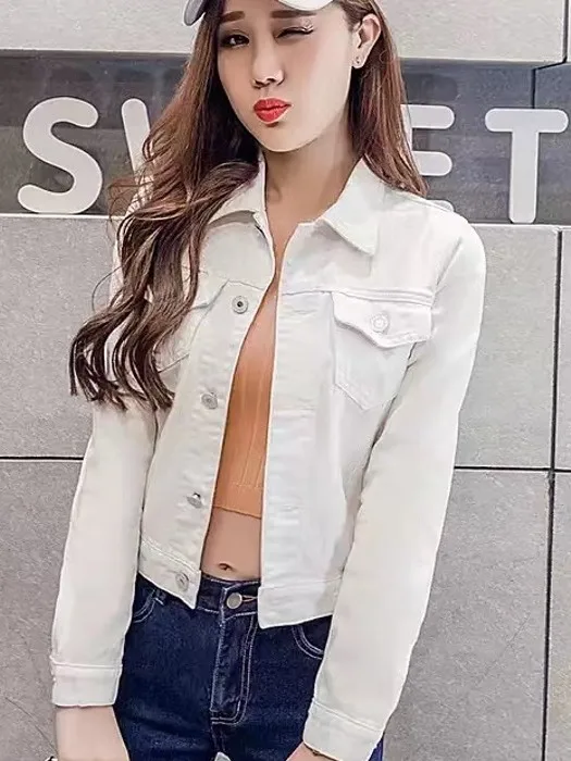 Модная однотонная джинсовая куртка в гонконгском стиле с длинными рукавами, женская, короткая, в стиле колледж, маленького размера, верхняя одежда
Модная однотонная джинсовая куртка в гонконгском стиле с длинными рукавами, женская, короткая, в стиле колледж, маленького размера, верхняя одежда
