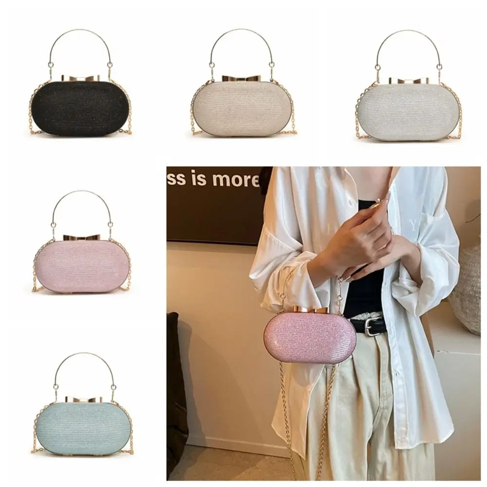 Portable Bow Buckle Evening Banquet Bag Glitter Wrist Bag Box Handbag Rhinestone Large Capacity Ladies Clutch Bag Wedding
Portable Bow Buckle Evening Banquet Bag Glitter Wrist Bag Box Handbag Rhinestone Large Capacity Ladies Clutch Bag Wedding