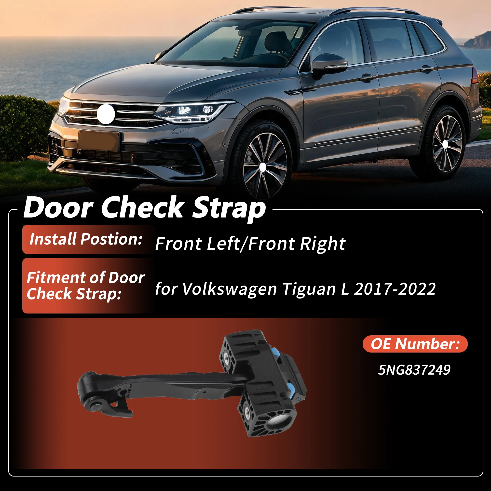 UXCELL Front Left/Right Door Check Strap for Volkswagen Tiguan L 2017-2022 No.5NG837249
UXCELL Front Left/Right Door Check Strap for Volkswagen Tiguan L 2017-2022 No.5NG837249