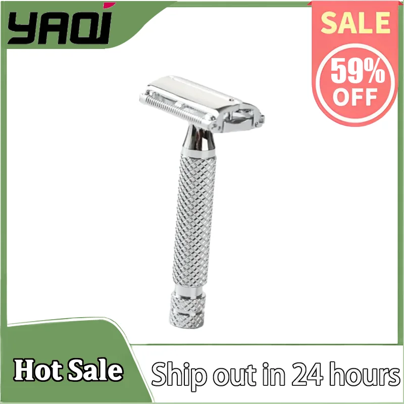 YAQI Monarch Chrome Color Safety Razor - Classic Double Edge Shaving Razor Premium Quality Travel Beard Care Grooming Tool
YAQI Monarch Chrome Color Safety Razor - Classic Double Edge Shaving Razor Premium Quality Travel Beard Care Grooming Tool