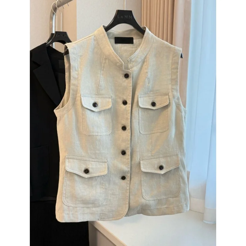 Large Size 300 Pounds Old Money Style Workwear Multi-Pocket Stand Collar Vest Unisex Spring Autumn New Style Layered Sleevele...
Large Size 300 Pounds Old Money Style Workwear Multi-Pocket Stand Collar Vest Unisex Spring Autumn New Style Layered Sleevele...