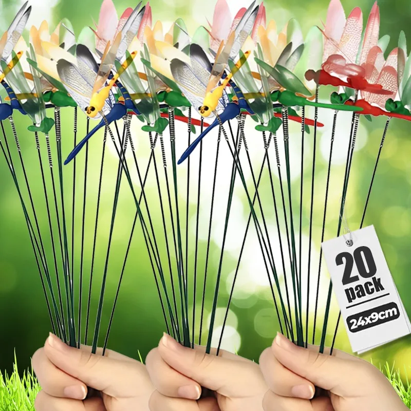 24CM Simulation Dragonfly Clips Realistic Bug Deterrent Dragonfly Hat Clip 3D Artificial Insect Decor for Garden Yard Flower Pot
24CM Simulation Dragonfly Clips Realistic Bug Deterrent Dragonfly Hat Clip 3D Artificial Insect Decor for Garden Yard Flower Pot
