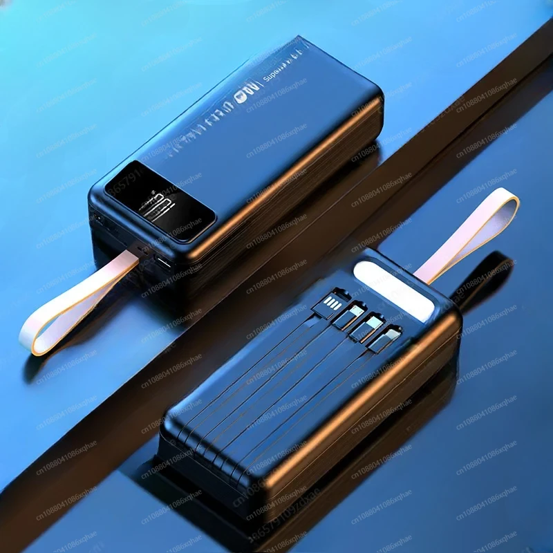 66W Super Fast Charging Power Bank 100000mAh Large Capacity Self-contained Cable Two-way Fast Charging PD20W Mobile Power Supply
66W Super Fast Charging Power Bank 100000mAh Large Capacity Self-contained Cable Two-way Fast Charging PD20W Mobile Power Supply