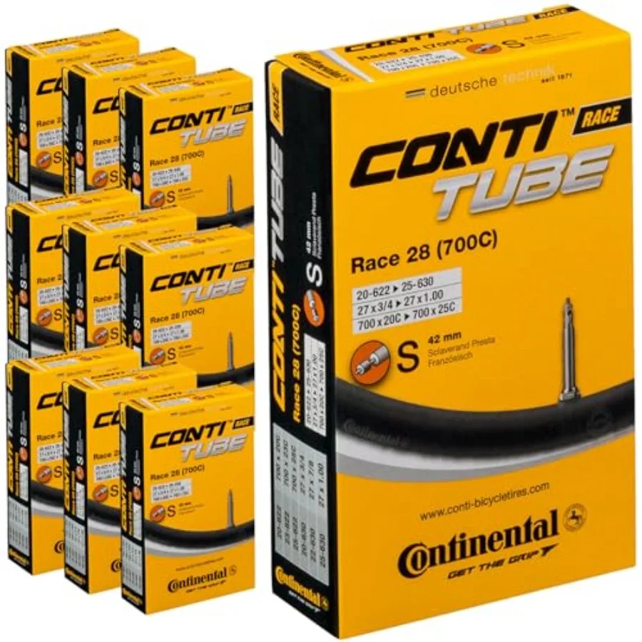Race 28 Road Bike Inner Tubes - Presta 42mm Pack of 10 Black 700 x 20-25c
Race 28 Road Bike Inner Tubes - Presta 42mm Pack of 10 Black 700 x 20-25c