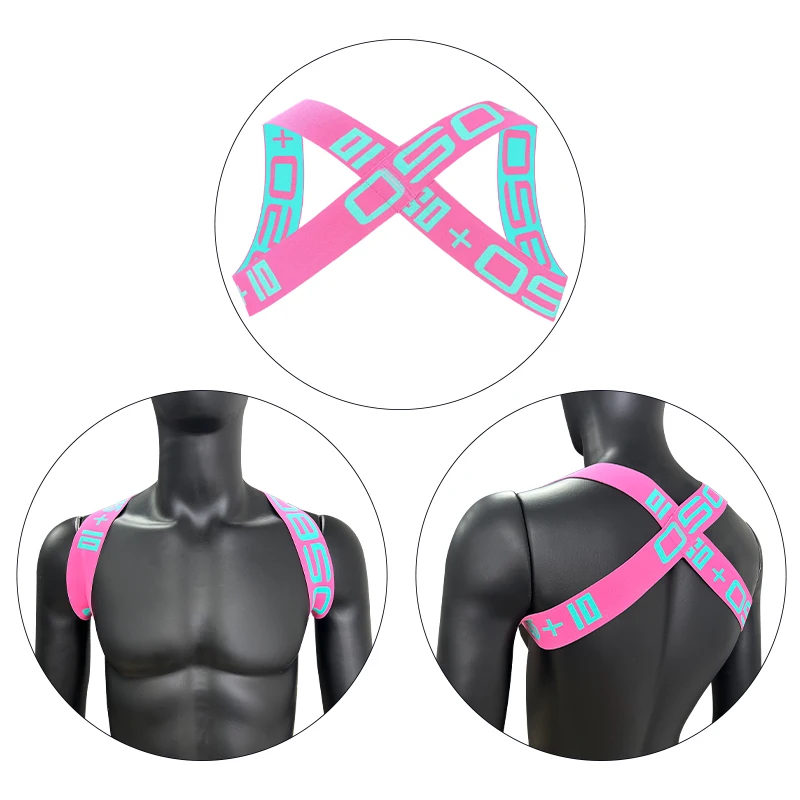 Men's Sexy Shoulder Straps Chest Bondage Elastic Band Muscle Halter Harness Belt Bodysuit for Clubwear And Party Costume
Men's Sexy Shoulder Straps Chest Bondage Elastic Band Muscle Halter Harness Belt Bodysuit for Clubwear And Party Costume