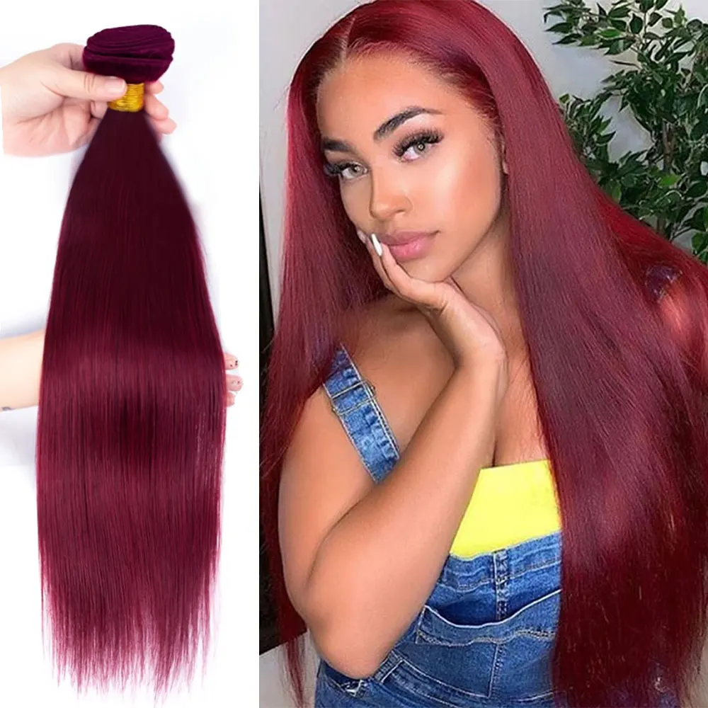 Burgundy Bundles Human Hair #99J Straight 100% Raw Hair Bundles Unprocessed Virgin Wine Red Weave Bundles Human Hair Extensions
Burgundy Bundles Human Hair #99J Straight 100% Raw Hair Bundles Unprocessed Virgin Wine Red Weave Bundles Human Hair Extensions