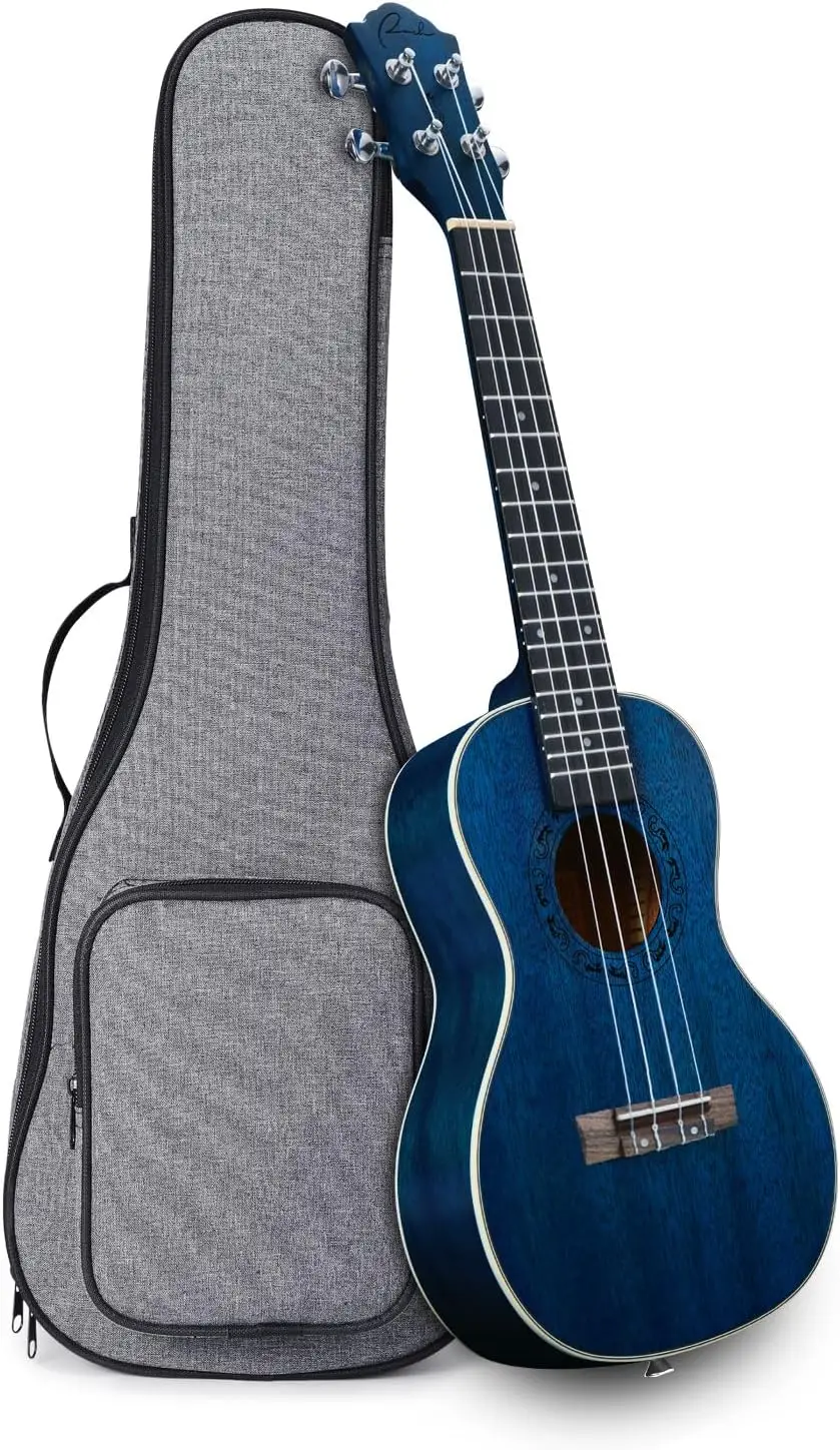 21 Inch Wooden Ukulele, Soprano Size, Professional with Online 12 Lessons and Gig Bag, Starry Blue
21 Inch Wooden Ukulele, Soprano Size, Professional with Online 12 Lessons and Gig Bag, Starry Blue