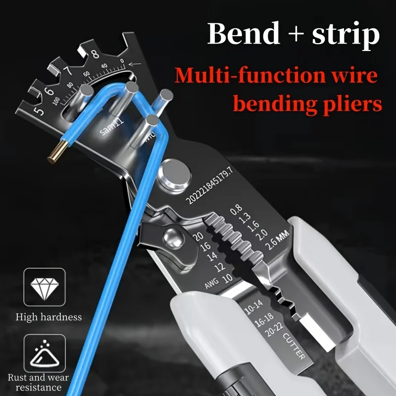 5-in-1 Multi-functional Wire Bender Pliers: 1 Pc Wire Stripper, Electrician's Specialized Wire Bending, Wire Pulling, Wire Strip
5-in-1 Multi-functional Wire Bender Pliers: 1 Pc Wire Stripper, Electrician's Specialized Wire Bending, Wire Pulling, Wire Strip