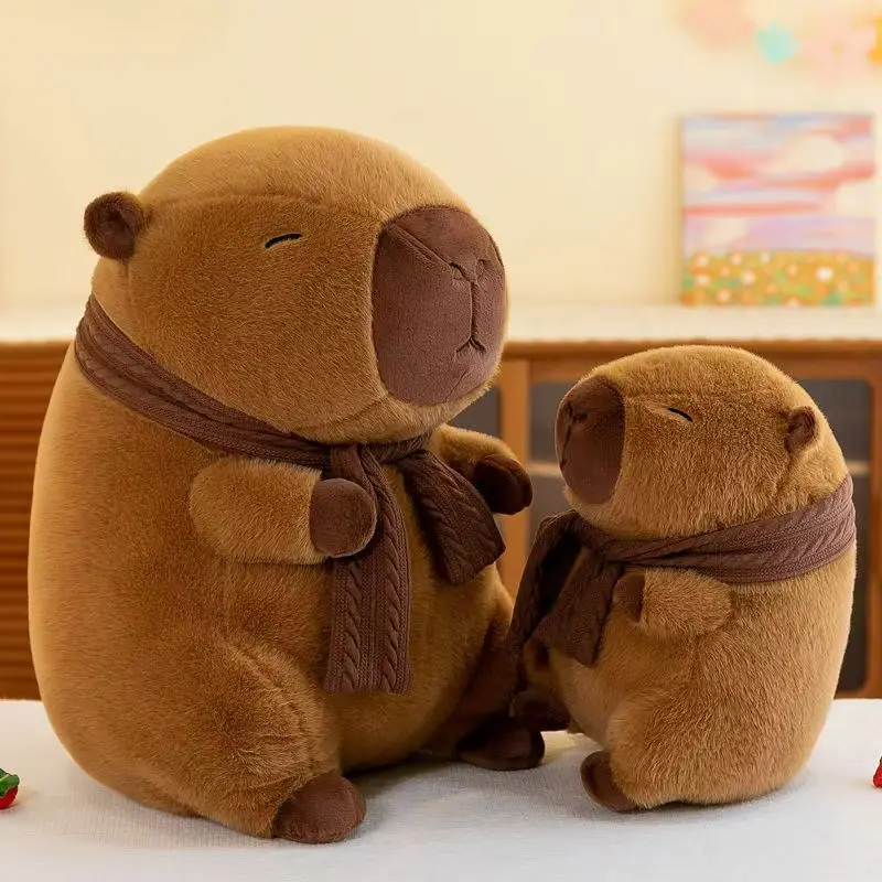 Cute Capybara Plush Toys Quishy Stuffed Animal Capybara Doll with Scarf Fluffy Capybara Plushie for Kids Adults Birthday Gift
Cute Capybara Plush Toys Quishy Stuffed Animal Capybara Doll with Scarf Fluffy Capybara Plushie for Kids Adults Birthday Gift