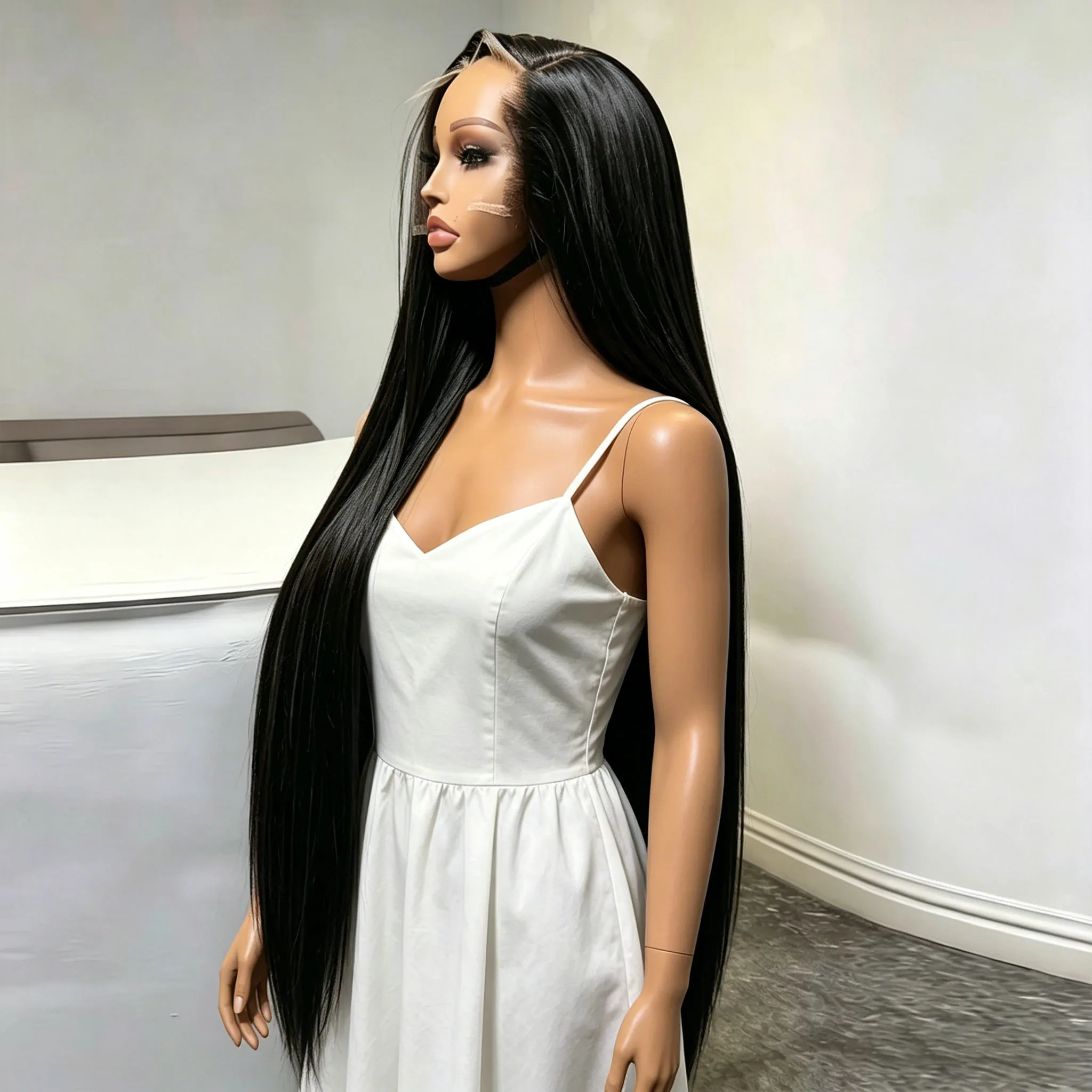 30 Inch Bone Straight Human Hair Wigs 13x4 HD Transparent Lace Frontal Wig 220 Density black Straight Human Hair Wig for Women
30 Inch Bone Straight Human Hair Wigs 13x4 HD Transparent Lace Frontal Wig 220 Density black Straight Human Hair Wig for Women