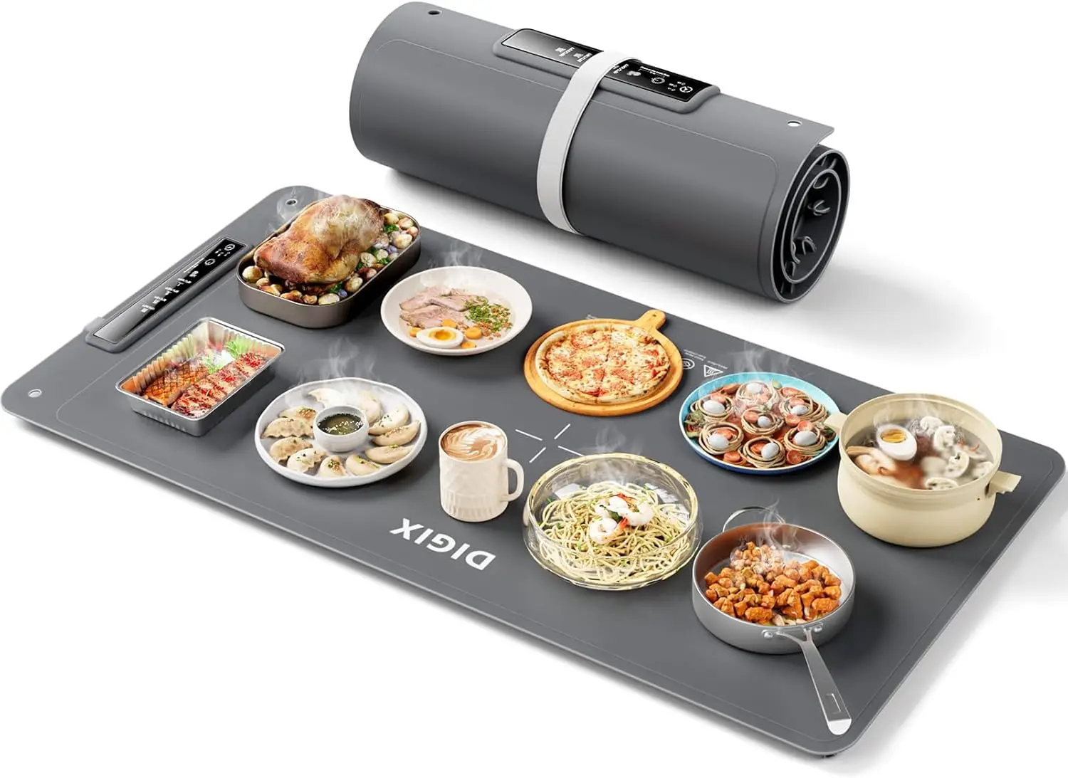 Extra Large Food Warming Mat, 36x16 Inch, Portable Buffet Warmer with 4 Temp Levels & Timer
Extra Large Food Warming Mat, 36x16 Inch, Portable Buffet Warmer with 4 Temp Levels & Timer