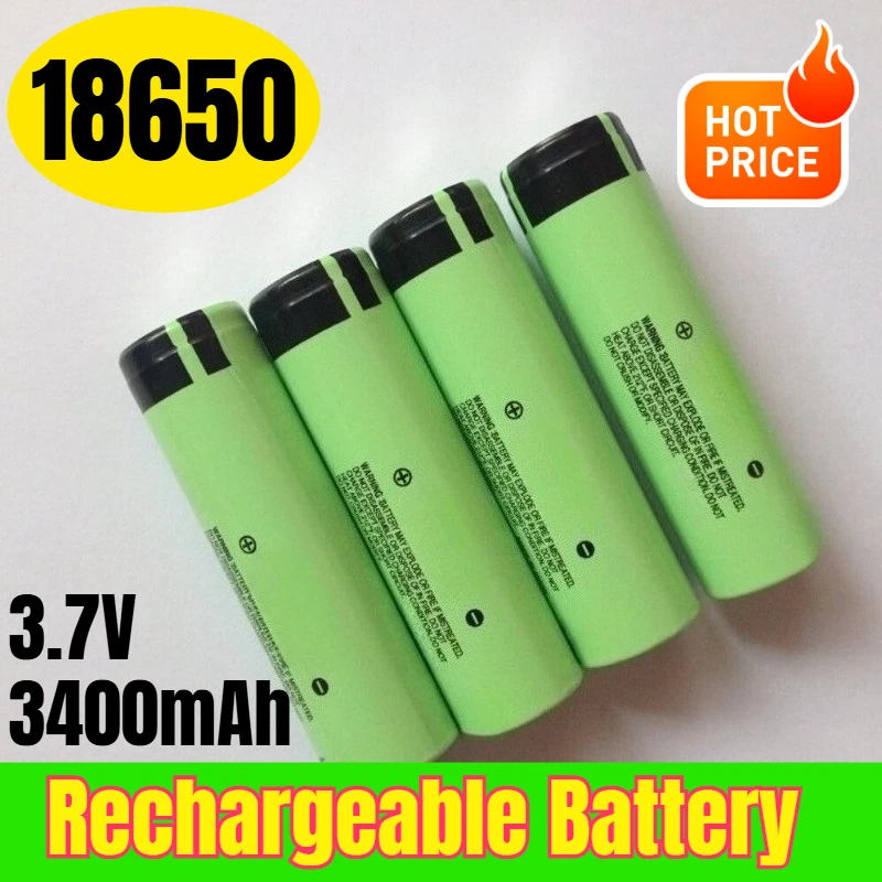 18650 3.7V 3400mAh Rechargeable Battery
18650 3.7V 3400mAh Rechargeable Battery