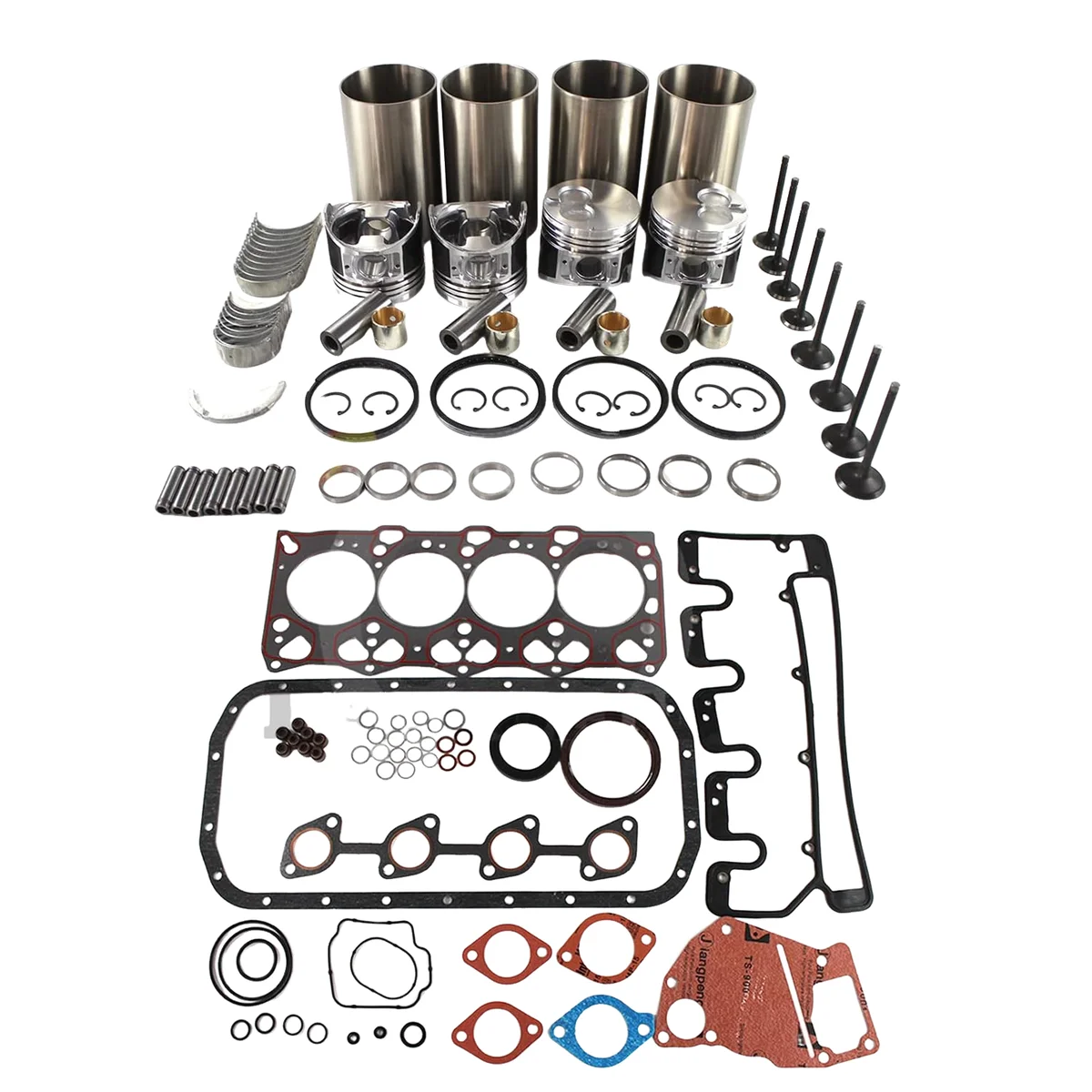 Комплект для капитального ремонта двигателя XCWoOshop 4LE1: поршни, гильзы, прокладки для экскаваторов Hitachi, JCB, двигателей Isuzu (аналог запчастей)
Комплект для капитального ремонта двигателя XCWoOshop 4LE1: поршни, гильзы, прокладки для экскаваторов Hitachi, JCB, двигателей Isuzu (аналог запчастей)