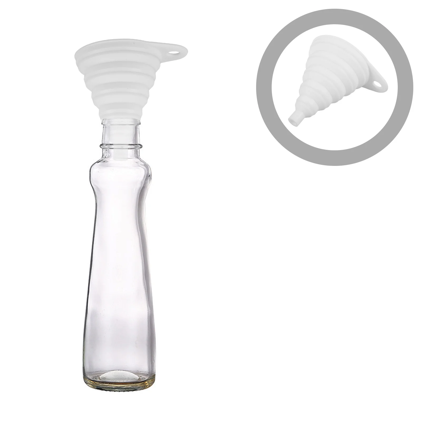 5Pcs Silicone Funnel Set Sturdy Foldable Kitchen Gadget for Filling Bottles Oils Liquids Home Cooking Accessory
5Pcs Silicone Funnel Set Sturdy Foldable Kitchen Gadget for Filling Bottles Oils Liquids Home Cooking Accessory