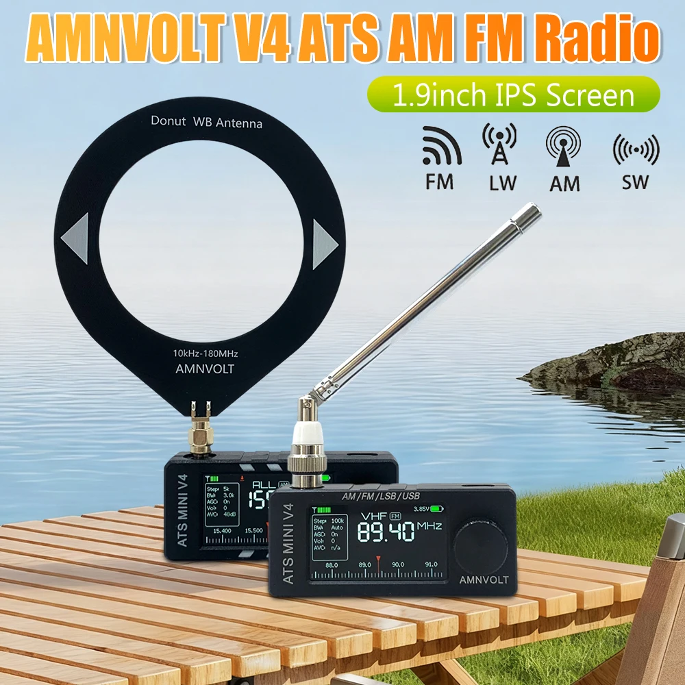 Портативное AM/FM-радио с DSP, 1.9-дюймовым IPS-экраном, приемником LSB, USB и транзисторным усилителем для прогулок, походов и кемпинга
Портативное AM/FM-радио с DSP, 1.9-дюймовым IPS-экраном, приемником LSB, USB и транзисторным усилителем для прогулок, походов и кемпинга