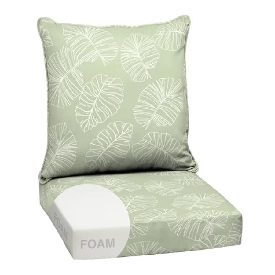 Arden Outdoor Foam Deep Seat Cushion Set 24 in x 24 in Weather-Proof Rain-Proof Fade Resistant Patio Cushion Bottom and Back Cu
Arden Outdoor Foam Deep Seat Cushion Set 24 in x 24 in Weather-Proof Rain-Proof Fade Resistant Patio Cushion Bottom and Back Cu