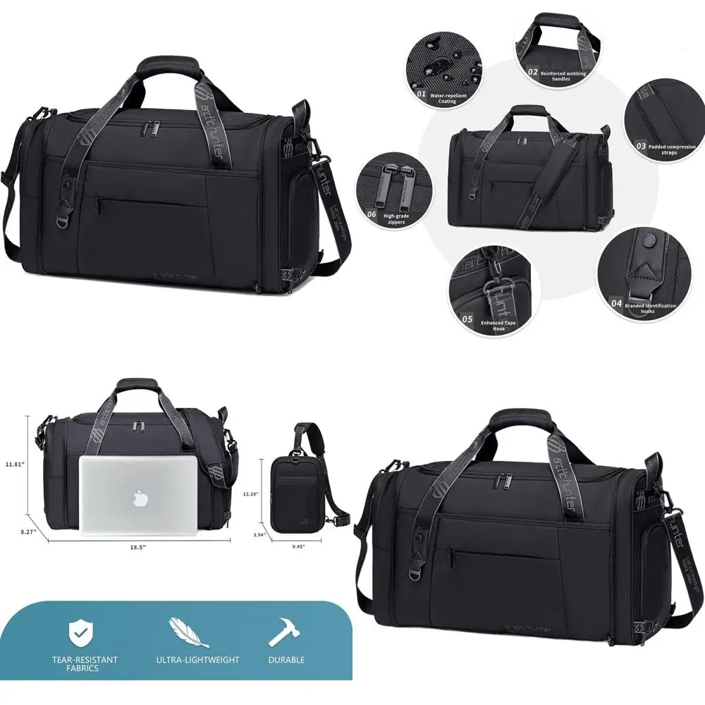 42L Large Travel Duffel Bag for Men and Women, Carry-On Luggage with Shoe Compartment, Ideal for Weekend Trips, Overnight Stays,
42L Large Travel Duffel Bag for Men and Women, Carry-On Luggage with Shoe Compartment, Ideal for Weekend Trips, Overnight Stays,