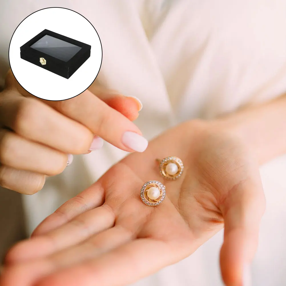 Jewelry Storage Box Holder for Necklace Rings Earrings Travel Women Black Container ganizer Packaging Display Tool
Jewelry Storage Box Holder for Necklace Rings Earrings Travel Women Black Container ganizer Packaging Display Tool