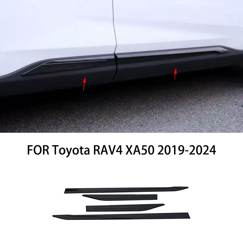 Car accessories FIT FOR Toyota RAV4 XA50 2019-2024 ABS chrome carbon fiber Body Kit Side Door Car Body Molding Cover Trim
Car accessories FIT FOR Toyota RAV4 XA50 2019-2024 ABS chrome carbon fiber Body Kit Side Door Car Body Molding Cover Trim