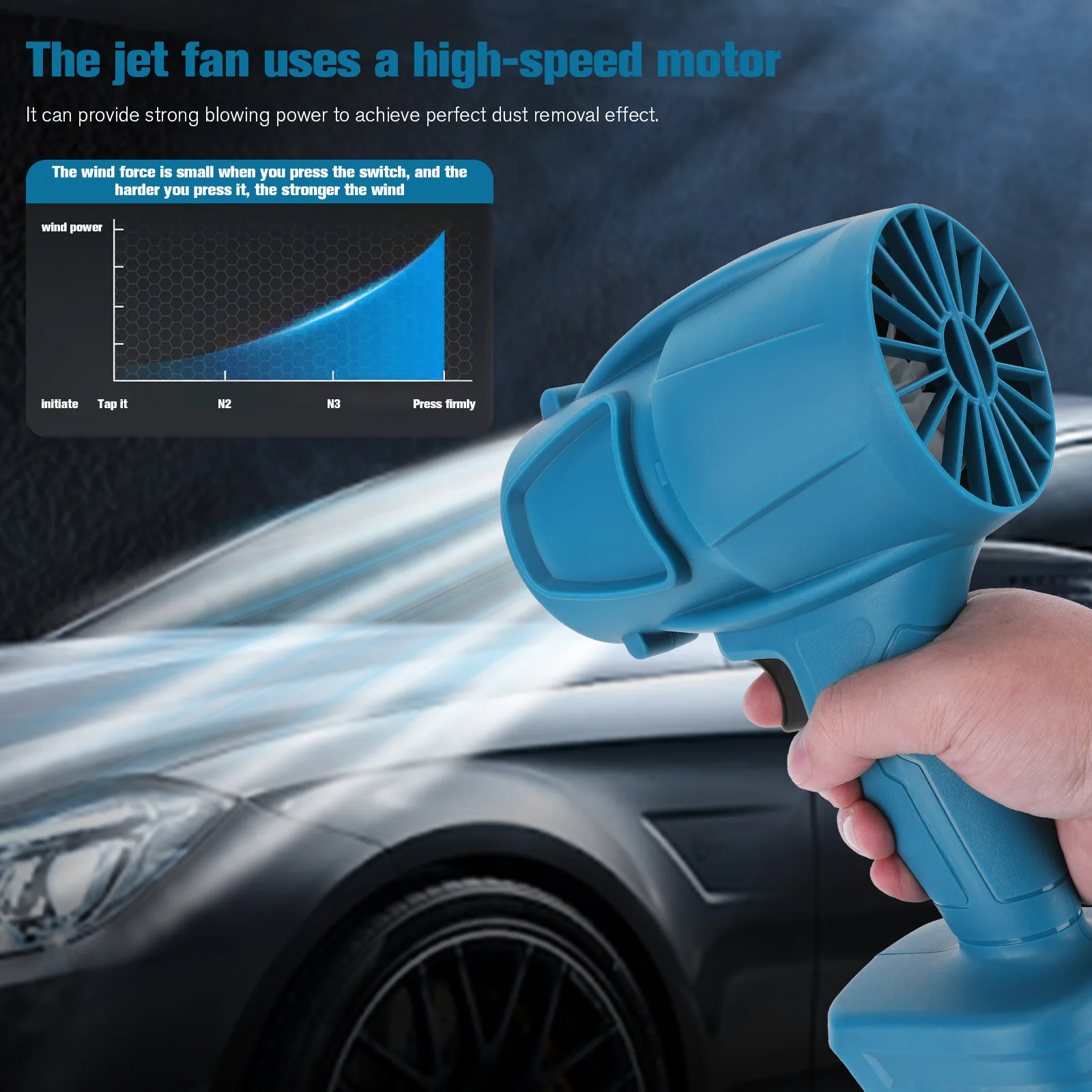 Cordless Dust Blower (No Battery) Portable Handheld Air Duster Mini Jet Dry Blower for Keyboard Car Camping
Cordless Dust Blower (No Battery) Portable Handheld Air Duster Mini Jet Dry Blower for Keyboard Car Camping