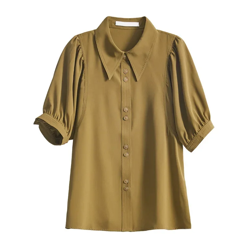 2024 Summer Women's Top Chiffon Short Sleeve Shirt Premium Puff Sleeve French Shirt Design Sense Niche Chiffon T-shirt
2024 Summer Women's Top Chiffon Short Sleeve Shirt Premium Puff Sleeve French Shirt Design Sense Niche Chiffon T-shirt