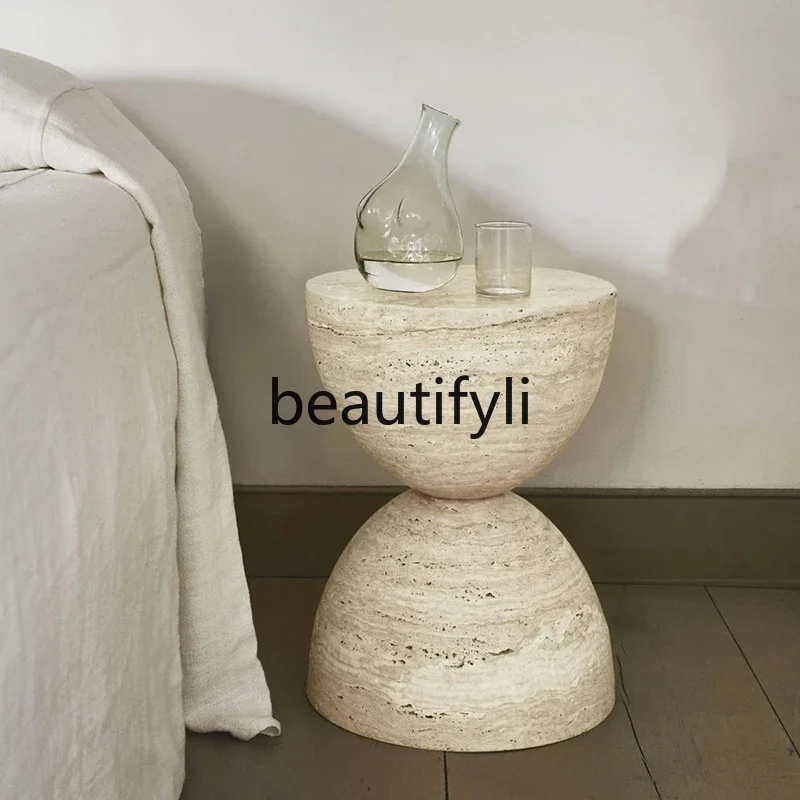 11zNordic natural travertine edge table wabi-sabi wind modern simple coffee table creative art small round table
11zNordic natural travertine edge table wabi-sabi wind modern simple coffee table creative art small round table