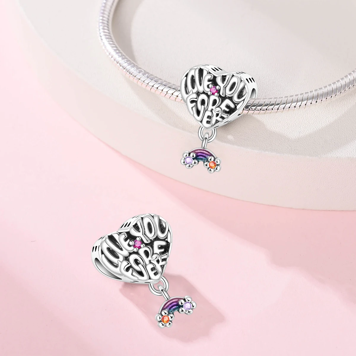 925 Sterling Silver Charms Original Heart Shaped Beads Fit Bracelet Jewelry Diy Lady's Gift Accessory
925 Sterling Silver Charms Original Heart Shaped Beads Fit Bracelet Jewelry Diy Lady's Gift Accessory