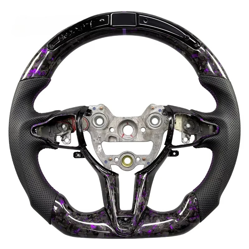 Sport Style For Hyundai N I30N I20N N Line Veloster N Custom Purple Forged Carbon Fiber Steering Wheel With LED Li
Sport Style For Hyundai N I30N I20N N Line Veloster N Custom Purple Forged Carbon Fiber Steering Wheel With LED Li
