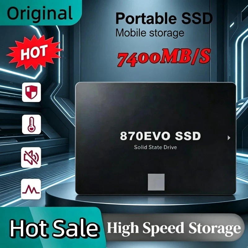 Original 870 880 EVO SATA3 2.5 Inch Internal SSD High Speed Solid State Disk Portable 500GB for Laptop Desktop and Microcomputer
Original 870 880 EVO SATA3 2.5 Inch Internal SSD High Speed Solid State Disk Portable 500GB for Laptop Desktop and Microcomputer