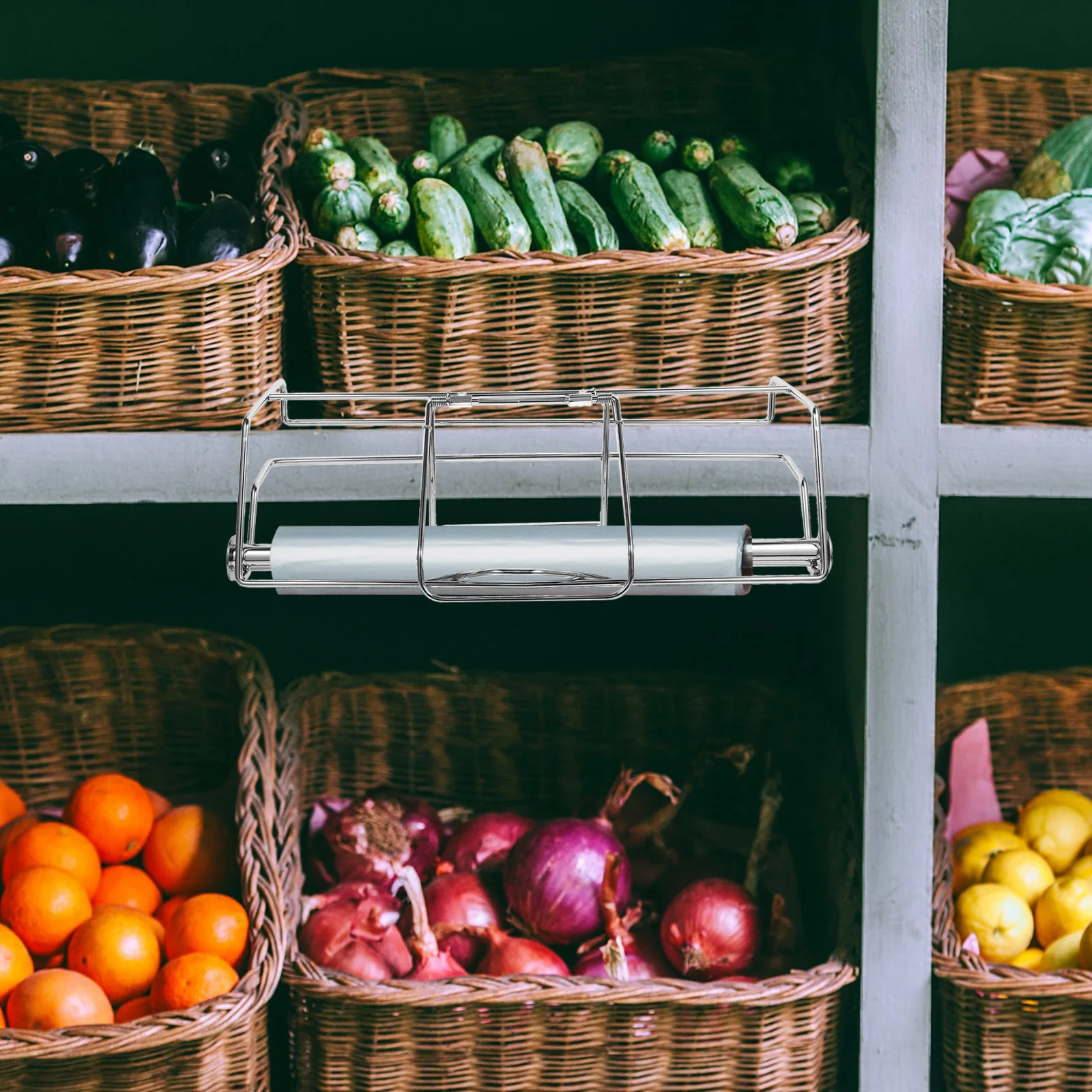 Metal Grocery Bag Holder Dispenser Hanging Roll Bag Rack Stainless Steel Organizer Plastic Bags Storage Stand for Shopping
Metal Grocery Bag Holder Dispenser Hanging Roll Bag Rack Stainless Steel Organizer Plastic Bags Storage Stand for Shopping