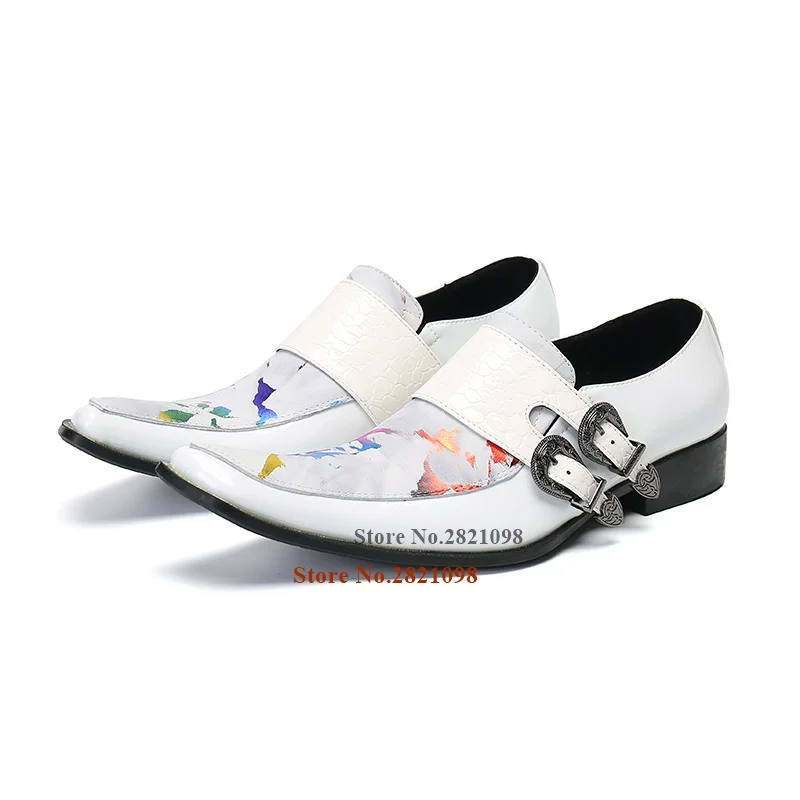 European Trendy Party Shoes New Cowhide Printing Male Flats Men Business Dancing Dress Shoes Pointed Toe Genuine Leather Shoes
European Trendy Party Shoes New Cowhide Printing Male Flats Men Business Dancing Dress Shoes Pointed Toe Genuine Leather Shoes