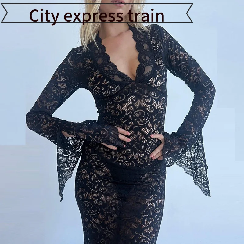 Sexy Lace Slit Dr for Women Strapl Slim Fit mid Waist Long Sve A-Line Skirt Summer Faion Koko Diva
Sexy Lace Slit Dr for Women Strapl Slim Fit mid Waist Long Sve A-Line Skirt Summer Faion Koko Diva