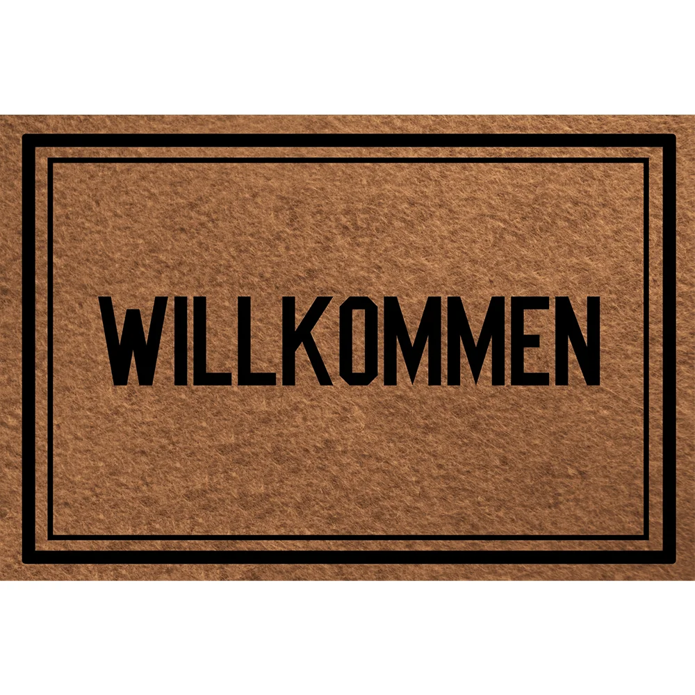 WILLKOMMEN Funny Doormat for Entrance Way with Non Slip Backing Indoor/Outdoor Welcome Mats Home and Office Decorative
WILLKOMMEN Funny Doormat for Entrance Way with Non Slip Backing Indoor/Outdoor Welcome Mats Home and Office Decorative