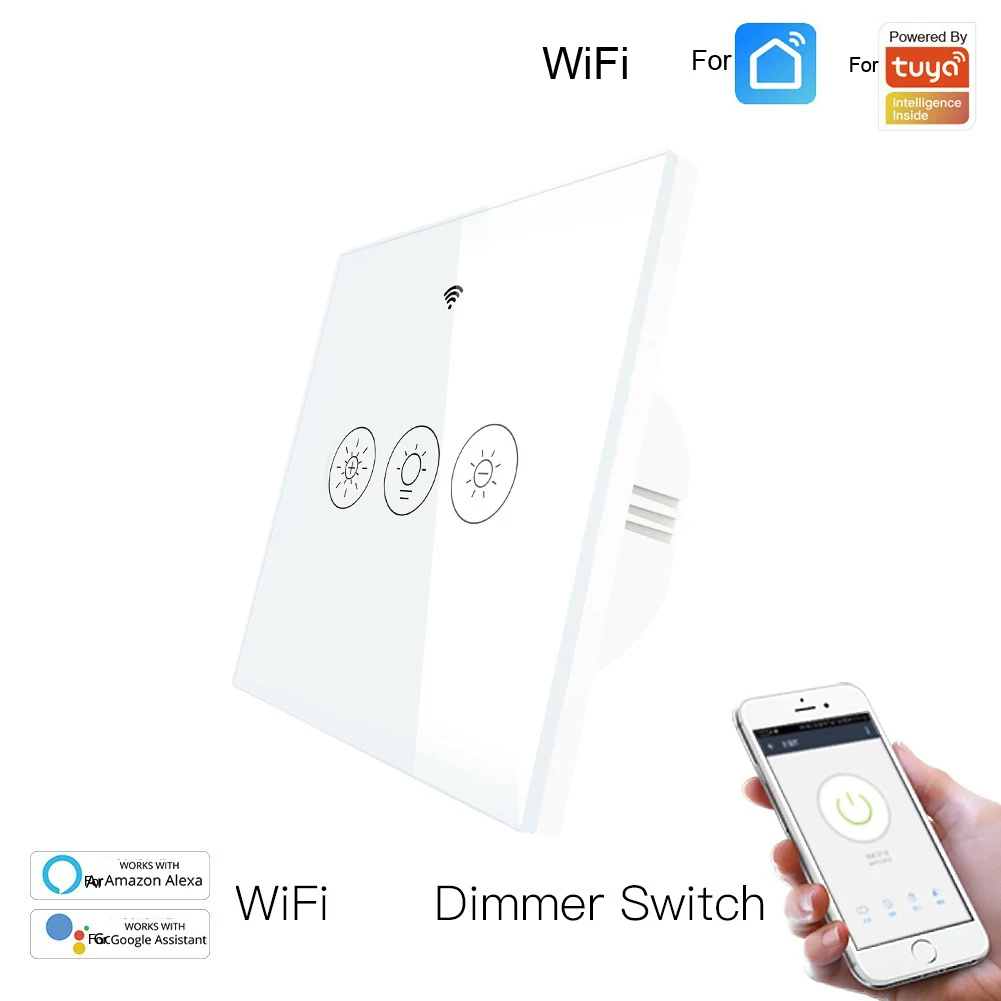 WiFi Smart Dimmer Light Switch For Tuya APP Voice Control Lamp Switch Backlight Lighting Equipment Accessories Home Parts
WiFi Smart Dimmer Light Switch For Tuya APP Voice Control Lamp Switch Backlight Lighting Equipment Accessories Home Parts