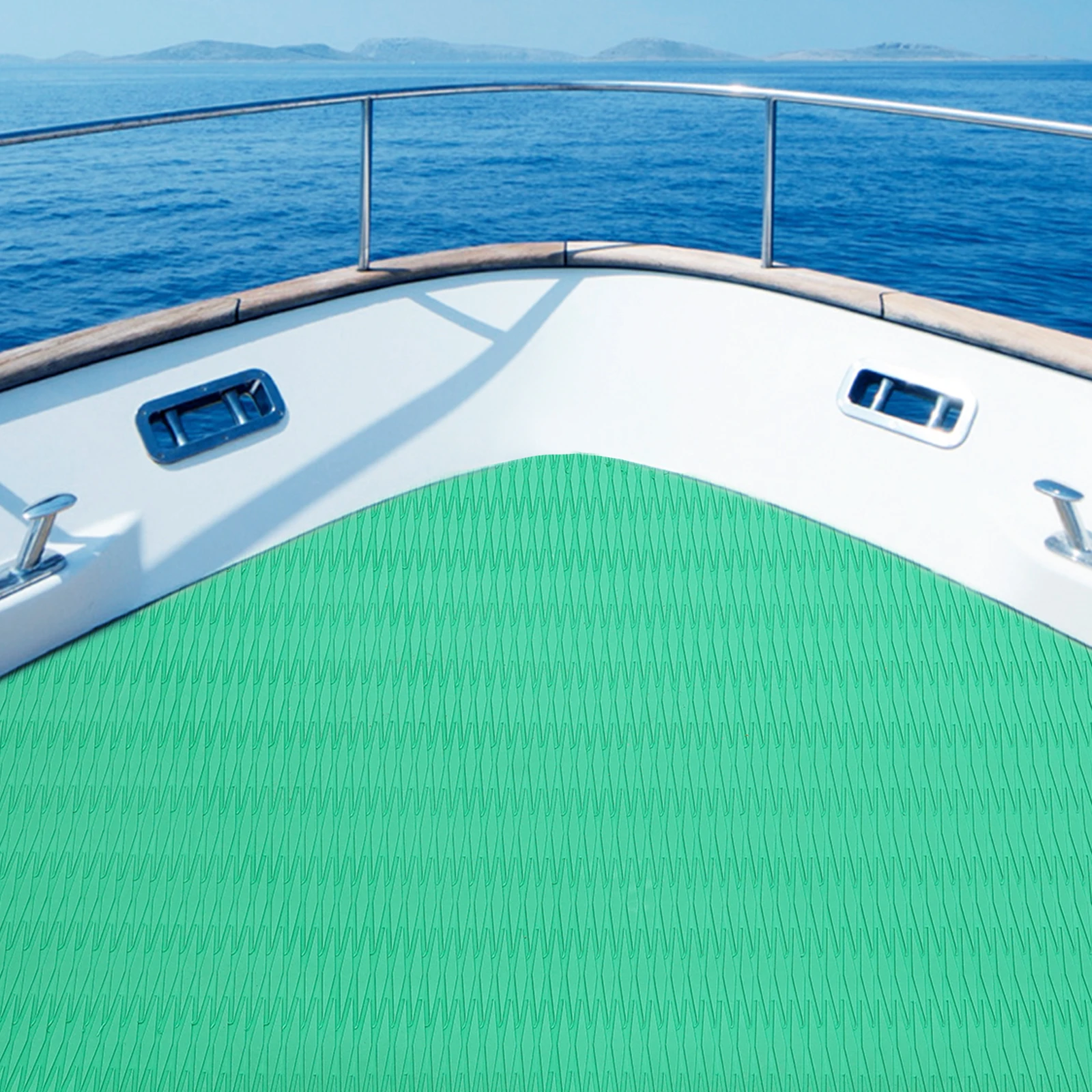 2.4x1.15m Self-Adhesive EVA Boat Mat | Green Rhombus Pattern, 5mm Thick, Non-Slip Deck Flooring
2.4x1.15m Self-Adhesive EVA Boat Mat | Green Rhombus Pattern, 5mm Thick, Non-Slip Deck Flooring