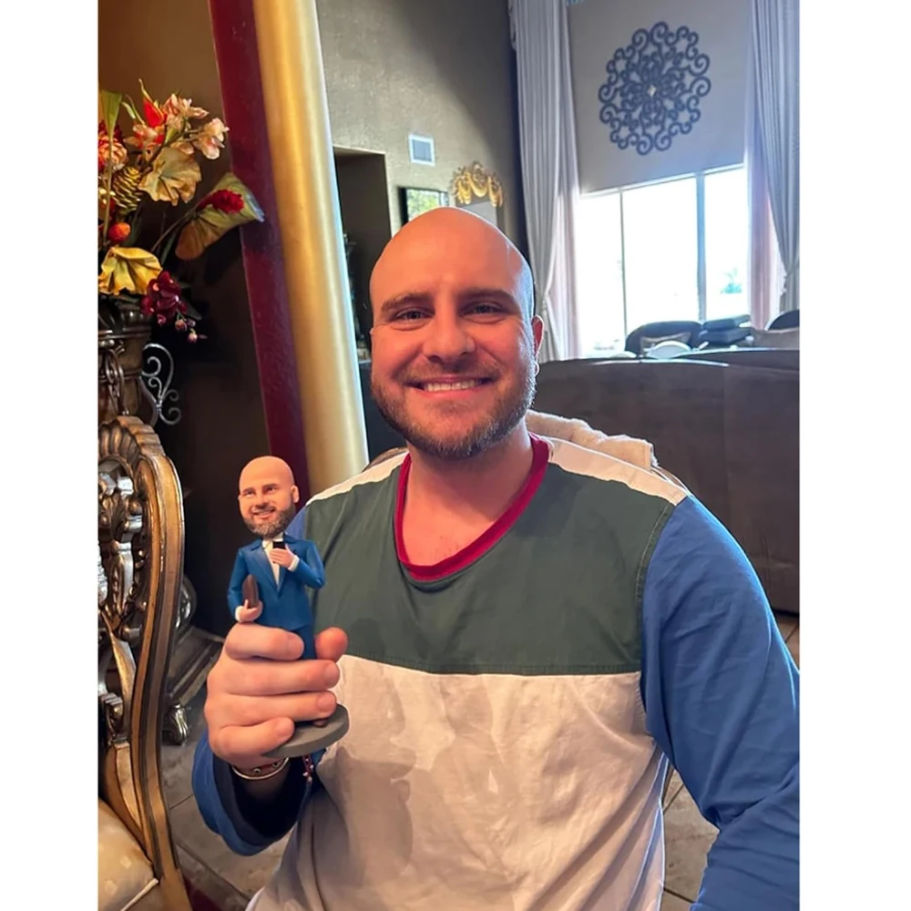 Custom Bobblehead Figurine Funny Gift for Dad,Personalized Handmade Clay Figure Crafted by Photo,Customizable Male Doctor
Custom Bobblehead Figurine Funny Gift for Dad,Personalized Handmade Clay Figure Crafted by Photo,Customizable Male Doctor