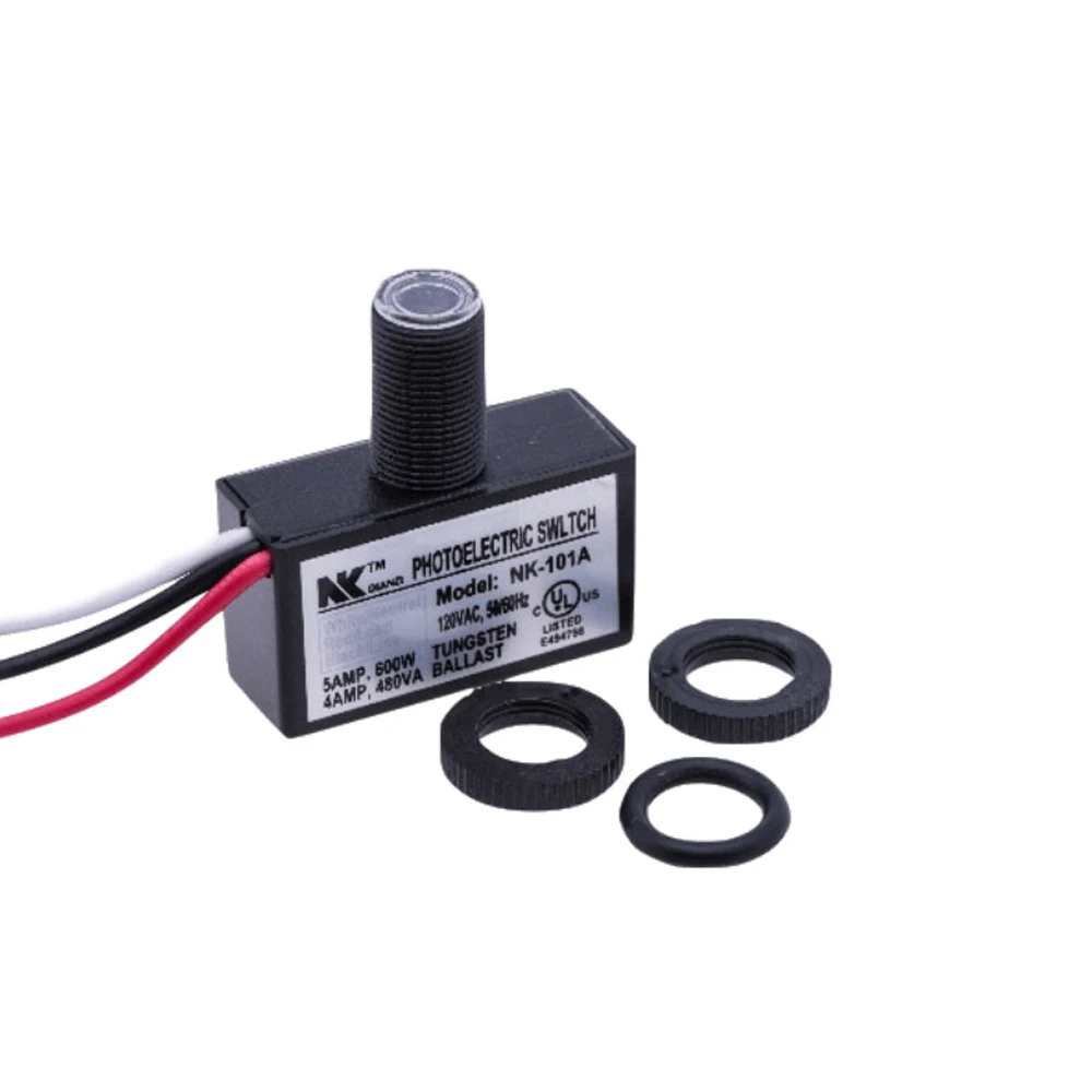 1PCS NK-101A AC120V Light Control Switch 50/60Hz High Power Mechanical Ttype Outdoor Street Lamp Light Sensor Control Switch
1PCS NK-101A AC120V Light Control Switch 50/60Hz High Power Mechanical Ttype Outdoor Street Lamp Light Sensor Control Switch