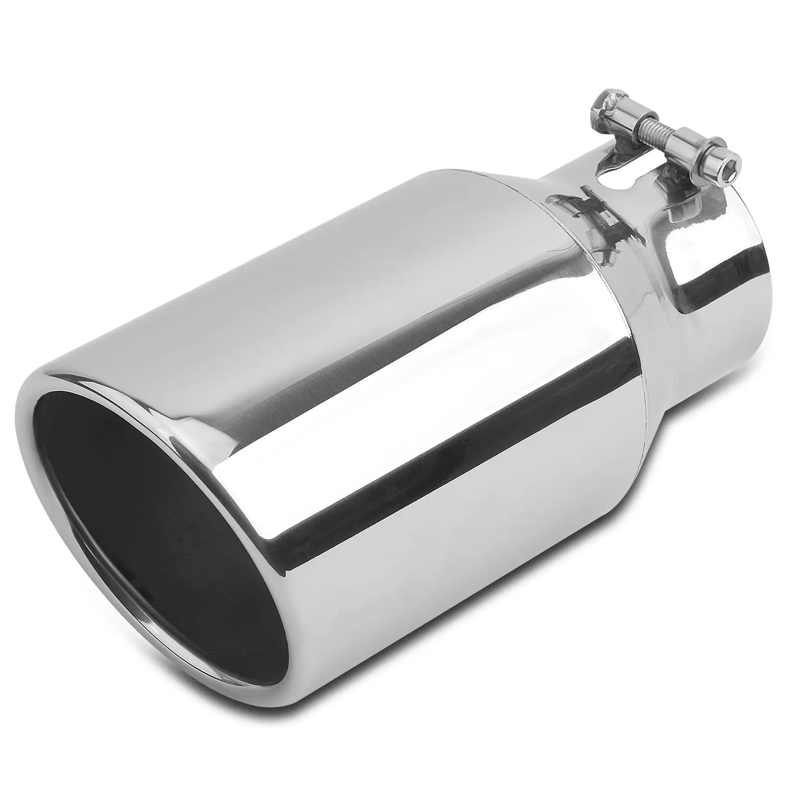 Polished Stainless Steel Bolt-On Exhaust Tip: 3″ Inlet, 4.5″ Outlet, 9″ Length, Universal Fit For 3″ Pipe
Polished Stainless Steel Bolt-On Exhaust Tip: 3″ Inlet, 4.5″ Outlet, 9″ Length, Universal Fit For 3″ Pipe