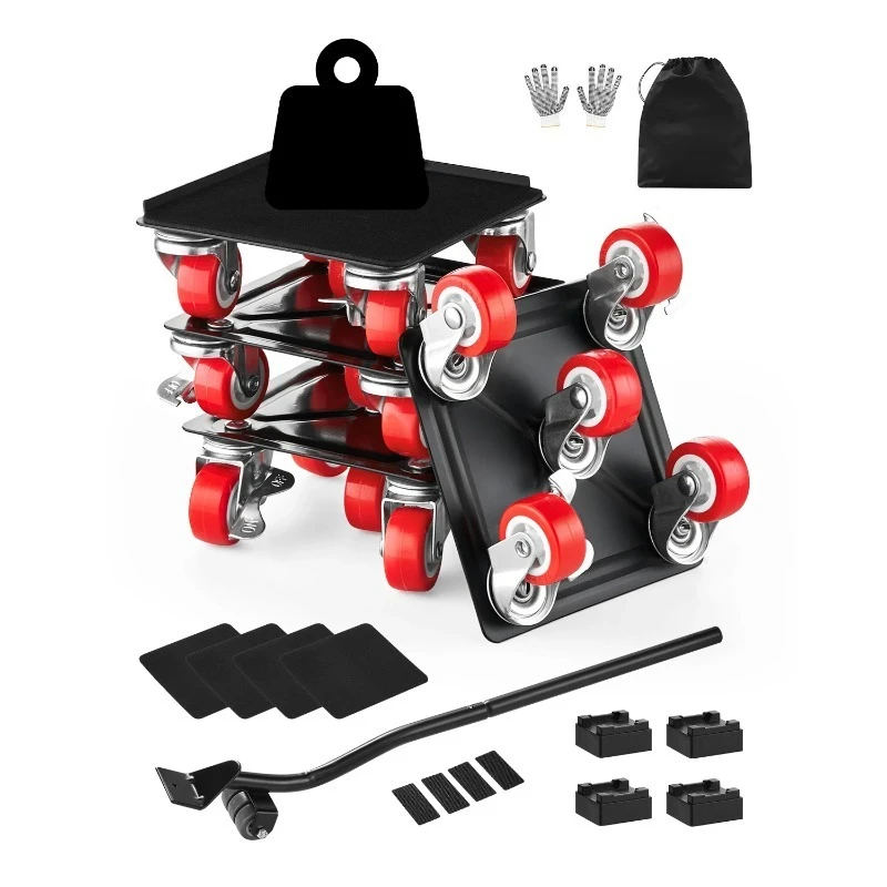4PCS Furniture Dolly 1200Lbs/3474Lbs Fridge Movers with 5 360° Rotation Wheels&Lift Slider Tool Set for Appliances Sofa
4PCS Furniture Dolly 1200Lbs/3474Lbs Fridge Movers with 5 360° Rotation Wheels&Lift Slider Tool Set for Appliances Sofa